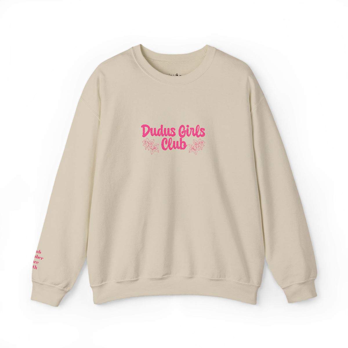Dudus Girls Club Embroidered Crewneck